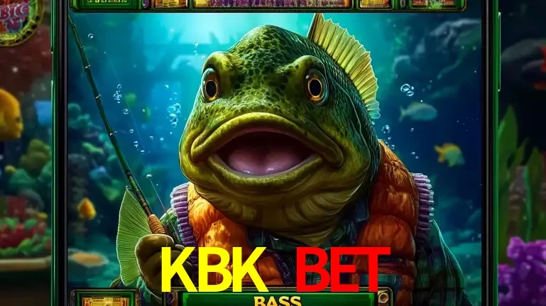 Personagem de peixe pescador do popular jogo de slot com tema de pescaria, uma das emocionantes opções de caça-níqueis para jogar e ganhar no cassino KBK BET.